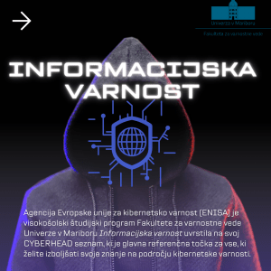 VS Informacijska varnost – na ENISA CYBERHEAD seznamu